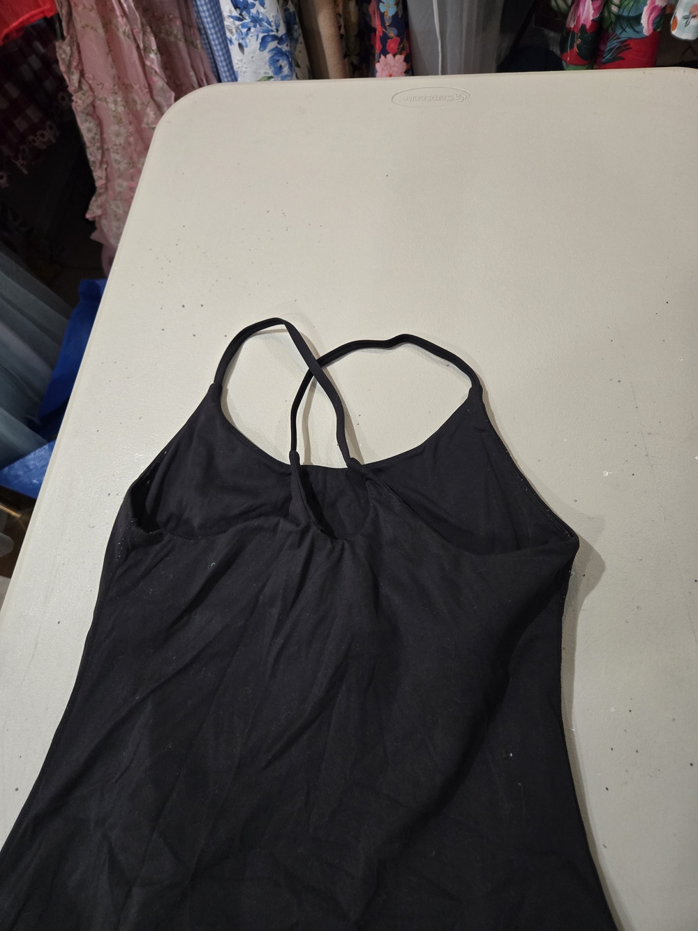 HALARA Black Mini Spaghetti-Strap A-Line Dress - Picture 2 of 4